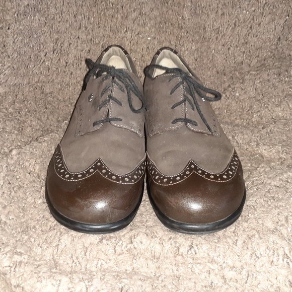FINN COMFORT-Eureka-Brown Leather Brogue Wingtip Oxfords-5.5 UK-7.5 US-Excellent - Picture 3 of 8
